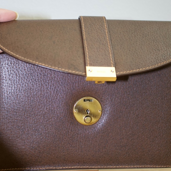 Gucci Brown Leather Wristlet Clutch - Picture 4 of 6